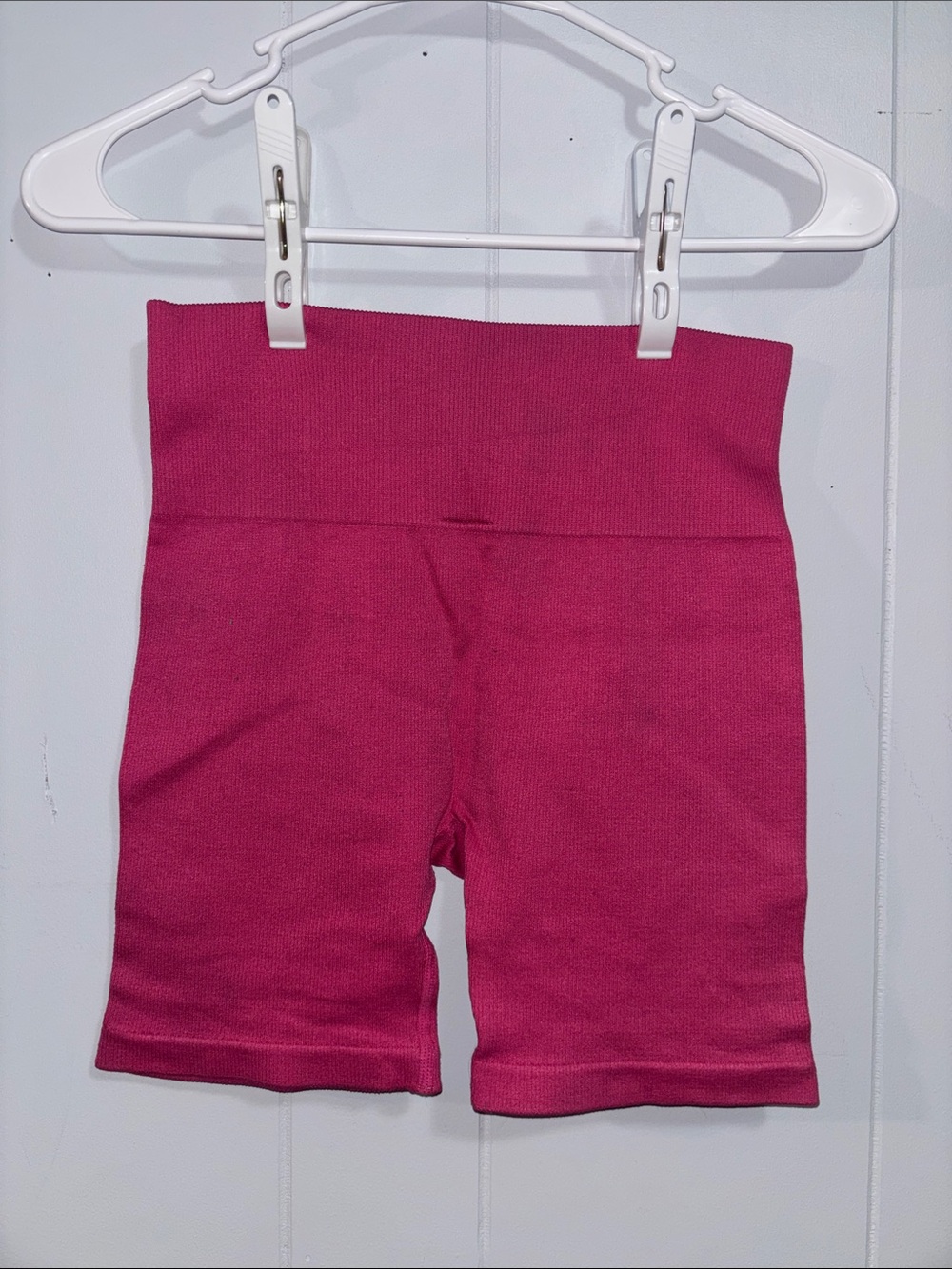 High-Rise Ribbed Bike Shorts - Picture 7 of 7